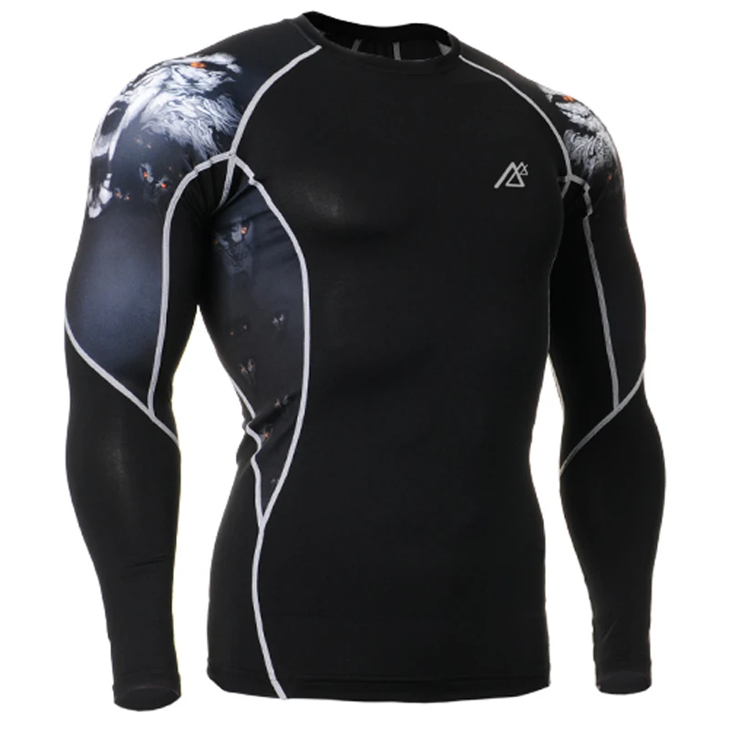 Мужская футболка для велоспорта облегающая s Топы с длинным рукавом футболки |