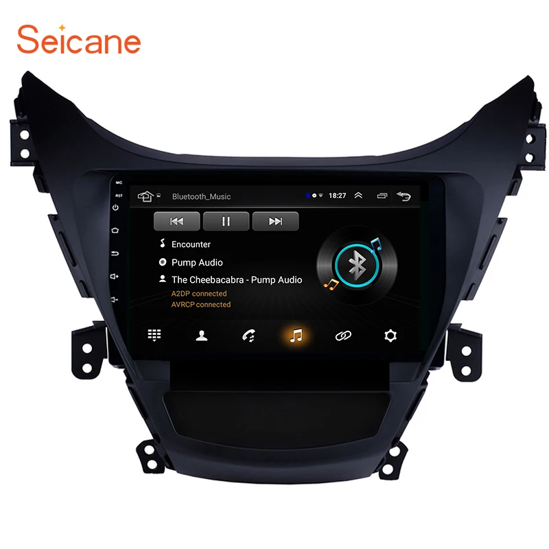 Автомагнитола Seicane 9 дюймов GPS Bluetooth навигация Android 8 1 для Hyundai Elantra 2011 2012 2013 1080P DVR