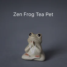 Подстилка Милая лягушка чай ПЭТ китайская глина Китай чайный набор кунг-фу традиционный чай ручной работы домашнее украшение для чайного подноса для веселья