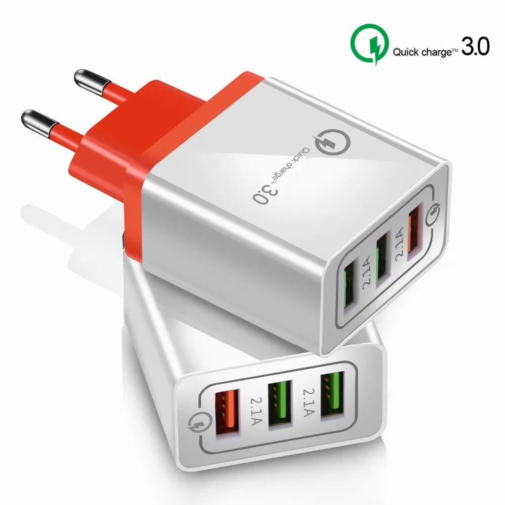 

QC3.0 Quick Charge 3.0 USB Charger For Iphone 11 X XS XR Fast Charging Adapter For Samsung Iphone Xiaomi Huawei Travel Charger