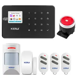 KERUI W18 беспроводная домашняя охранная сигнализация, Wifi GSM система, приложение для управления питомцем, инфракрасный пульт дистанционного