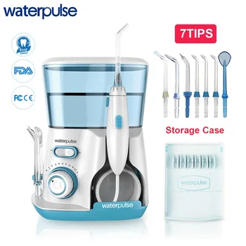 

Waterpulse V300 800ml Oral Irrigator 7pcs Tips Dental Water Flosser Water Floss Oral Hygiene Dental Flosser Water Flossing