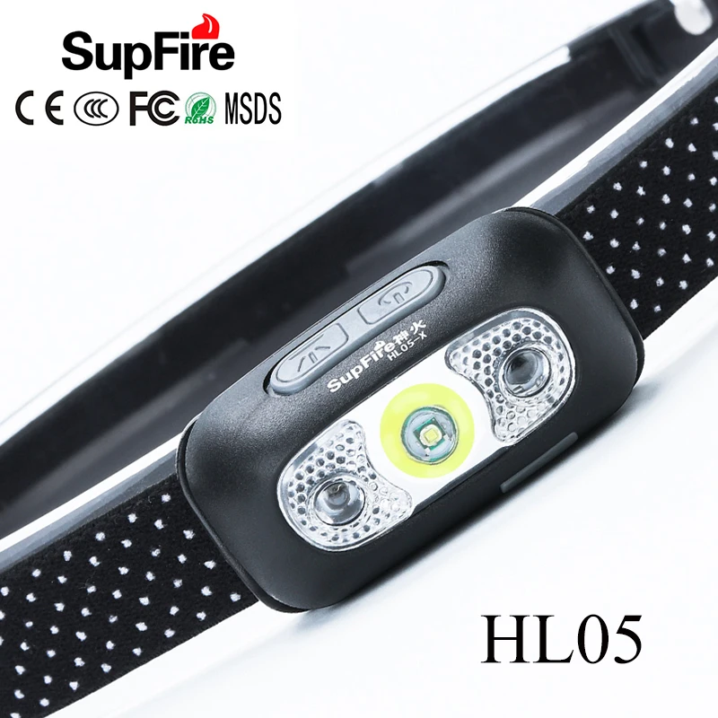 

Supfire LED Headlamp USB Mini Headlight Linterna LED Flashlight Head Torch Lamp 5W 1000lm HL05 Fishing Head Light