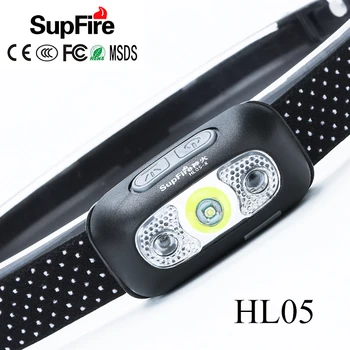 

Supfire LED Headlamp USB Mini Headlight Linterna LED Flashlight Head Torch Lamp 5W 1000lm HL05 Fishing Head Light for Nitecore