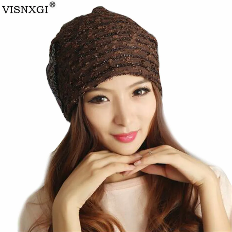 VISNXGI шапочки для дам, блестящая Кепка с бабочкой, женские шляпы Skullies, вязанная Высококачественная шапка, хлопковая мусульманская черная