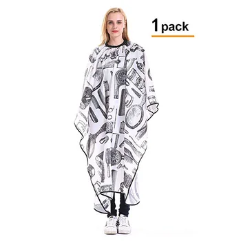 

1 Pack Profession Barber Cape - Haircut Gown Salon Styling Bib Kit Hairdresser Cutting Apron