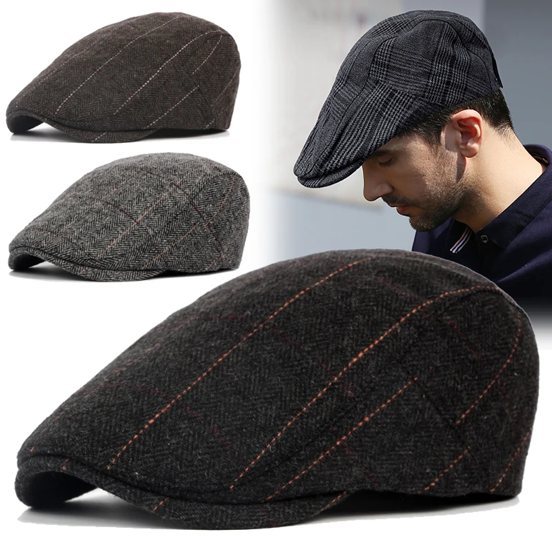 Men Berets Street Newsboy Hat Autumn 