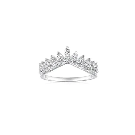 Марокканский Стиль зубчатое кружевное Кольцо женское Европейское и американское ins стильное персонализированное модное серебряное простое кольцо с короной