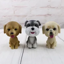 1 шт., украшение для автомобиля с качающейся головой собаки, автомобильные аксессуары, милая кукла для собаки, украшение для дома около 6*5*8,5 см