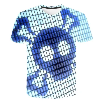 

3D t shirt men Skull cool T-shirt fashion men's T-shirt hip-hop Anime Style O collar shirt top 2020 latest summer brand oversize
