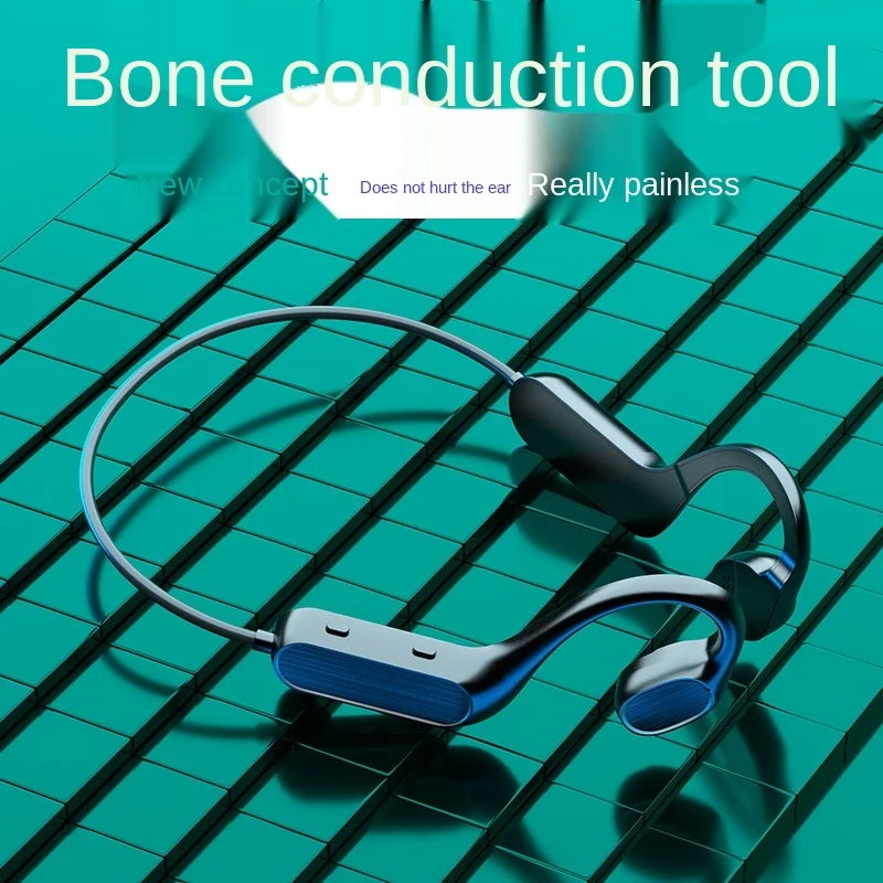 free shipping Bone conduction Concept Bluetooth wireless Ear hanging noise reduction waterproof portable Anti loss of earphone