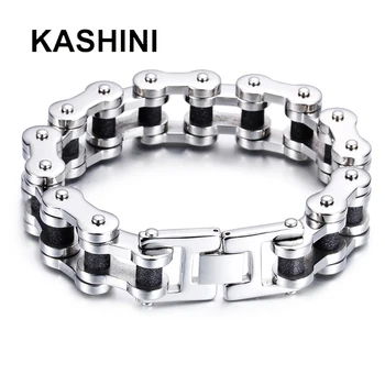 

Charm bracelet men's stainless steel punk in jewelry DIY Bracelet Fine Jewelry Motorcycle 16mm width gold friendship bijoux