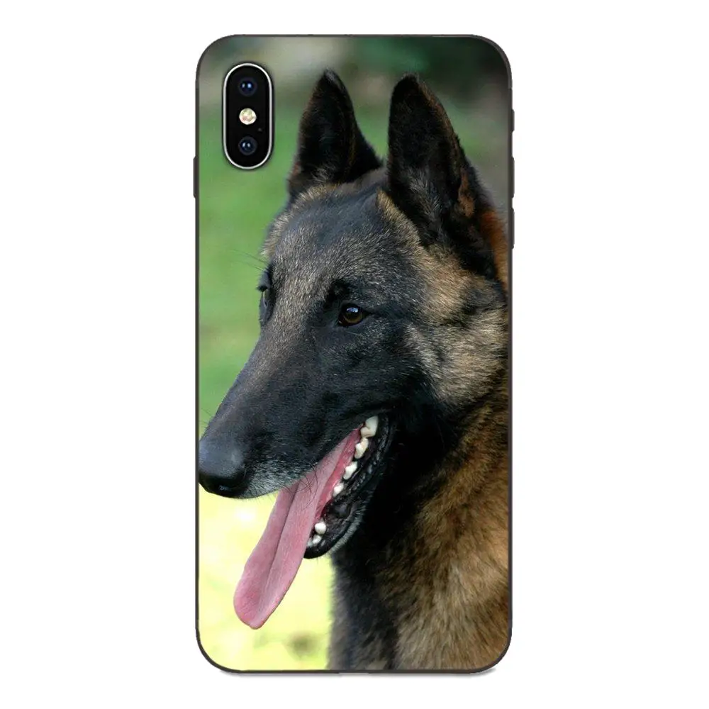 Мягкие чехлы Capa Belgian Tervuren Malinois Dog Art для Apple IPhone X XS Max XR 4 4s 5 5S SE 6 6S 7 8 Plus