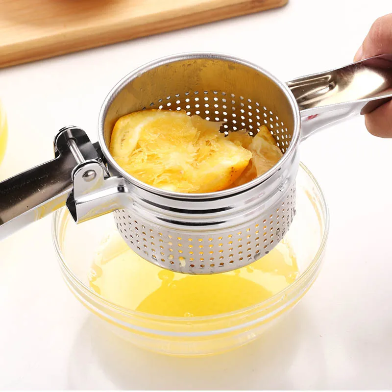 

Stainless Steel Potato Presser Manual Mashed Potato Maker Fruit Hand Press Lemon Lime Squeezer AUG889