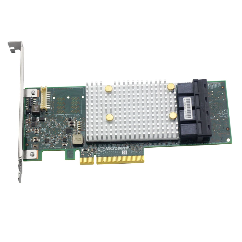 

Microsemi Adaptec SmartRAID 3154-16i 12 Gbps PCIe Gen3 SAS/SATA SmartRAID adapter with 16 internal native ports and LP/MD2 form