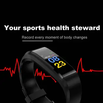 

3 Color Smart Bracelet with Touch Screen and Heart Rate Monitor and Bluetooth 5.0 Health Waterproof