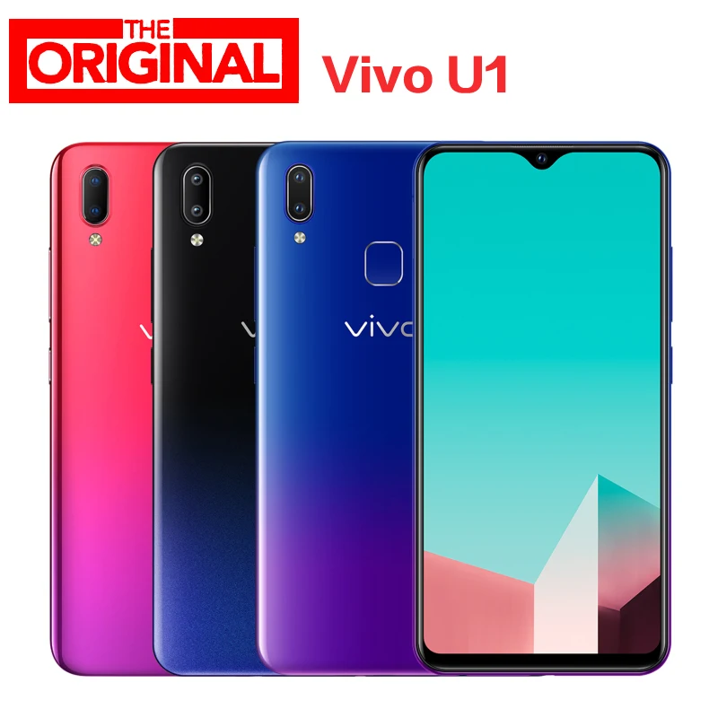 Оригинал Vivo U1 мобильный телефон с функцией распознавания лица 6 2 дюймов 3 Гб ОЗУ 32