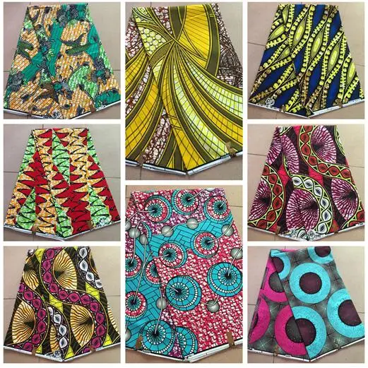 

Flower Print Cloth African Print Fabrics For Party Nigerian Ankara African Veritable Real Dutch Wax 6yard/lot Free Shipping