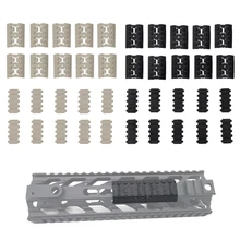 10 шт./компл. рельсовая накладка Панель Тактический Mlok Железнодорожный Уивер Чехлы для М-Лок системном крепление для приготовления пищи на воздухе Охота военных учений крепление