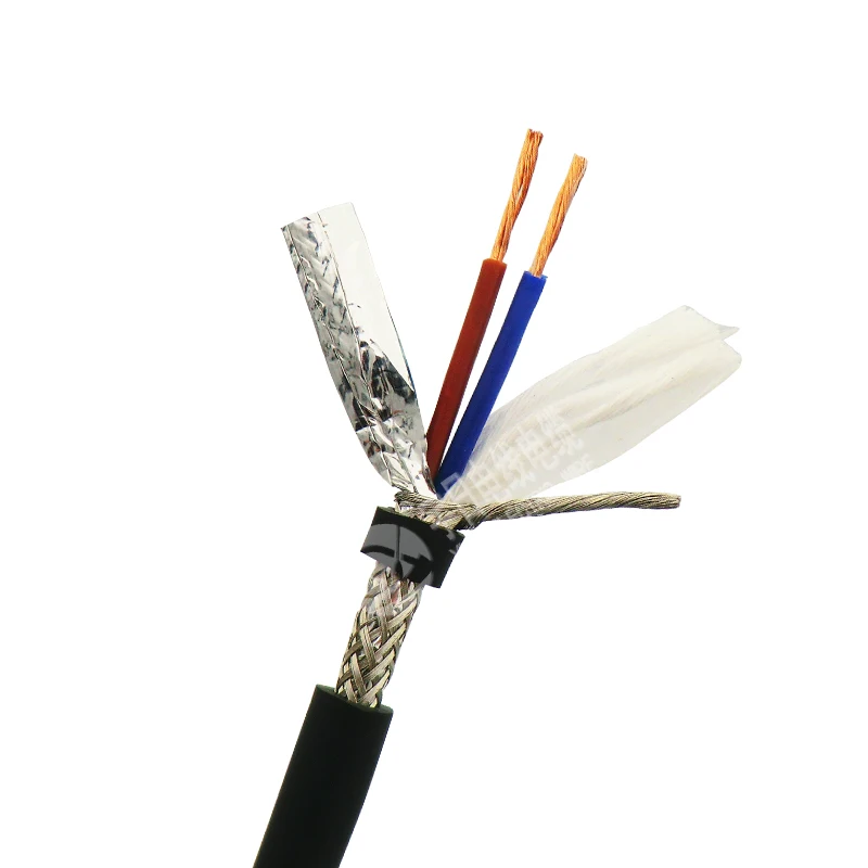 

Shielded Towline Wire 2 core 0.3, 0.5, 0.75,1 mm² High Flexibility Drag Chain Cable TRVVP 5m (22,20,18,17 AWG)