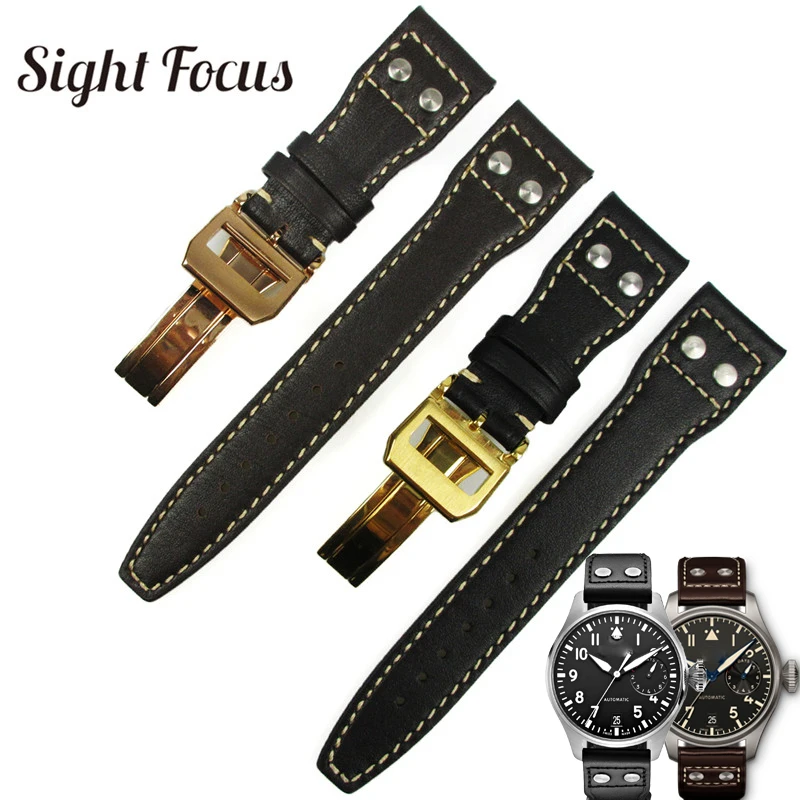 Iwc Big Pilot Leather Watch Strap Iwc Big Pilot Strap 22mm Leather