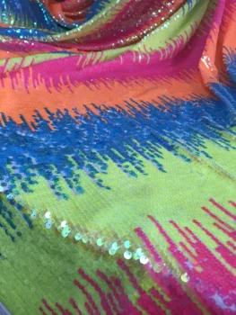 

Embroidered Net Fabric with beads With super Quality yaking-59.6810 African Tulle Lace Fabric For party Dress