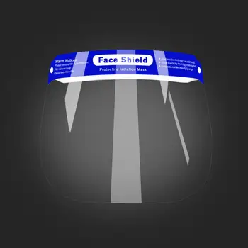 

10pcs Face Shield Mask Anti-Fog Anti-Droplets Full Protection Transparent Hat Full Protective Mask Adjustable Clear Face Mask