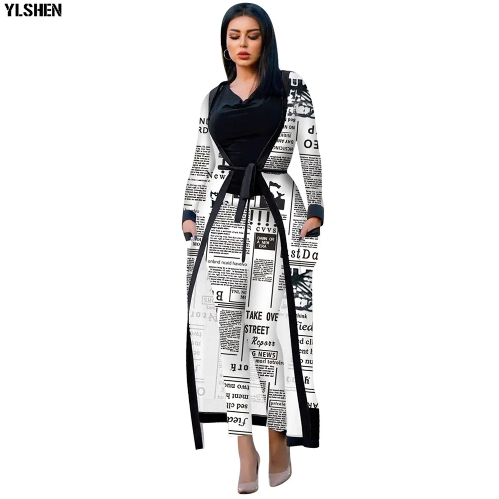 Print African Dresses for Women 2 Piece Set Dashiki Plus Size African Clothes Africa Clothing Pants Suit Bazin Robe Africaine 16