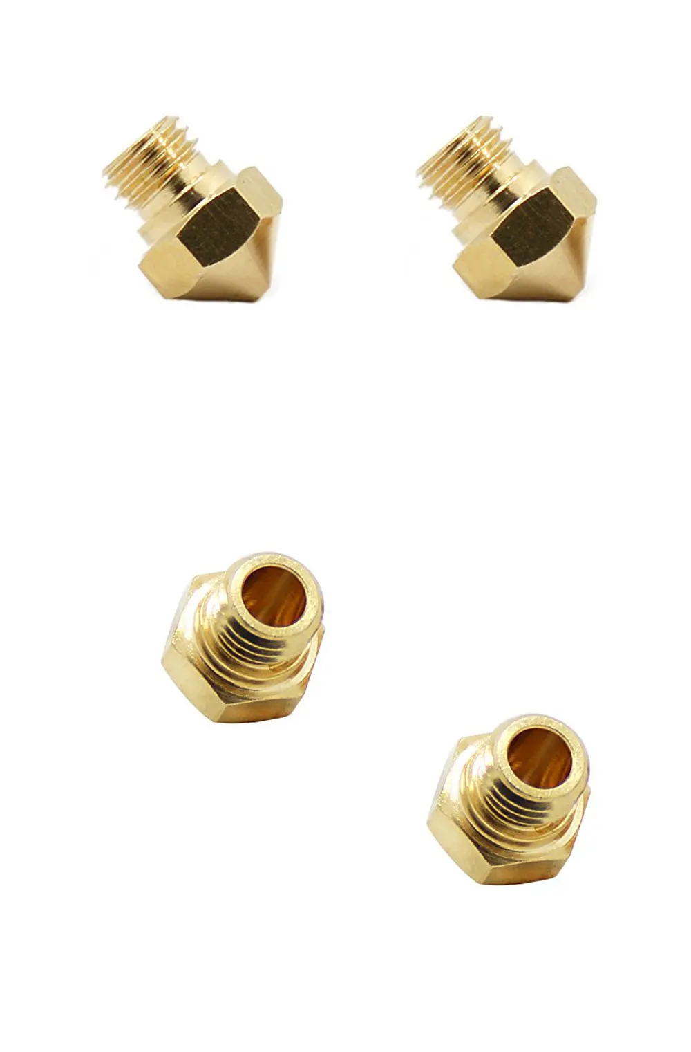 5 шт. сопло MK10 для Makerbot Hotend M7 резьба F/Creator pro Wanhao D4 и I3 Dremel 0,2 0,3 0,4 0,6 0,8 мм детали для 3D-принтера