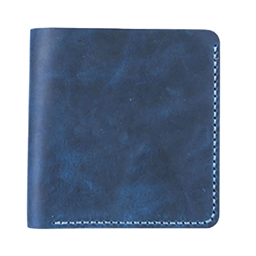Vintage DIY Leather Short Wallet Purse Card Holder Kit Leather Blanks Set for DIY Purse Making
