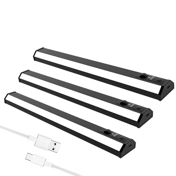 

Harmonic Motion Sensor Lights Indoor,3 Modes Under Cabinet Lights with USB Rechargeble,25 LEDs Wardrobe Light