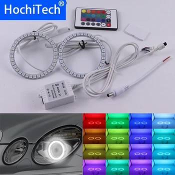 

For Mercedes Benz e class w211 E200 E220 E270 E280 E320 E420 CDI 2003-09 Multi-color Led Angel Eyes Kit RGB Halo Rings Day Light