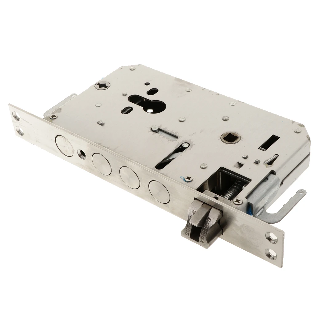 304 Stainless Steel Deadbolt Lock Body Dead Bolt Mortise Cylinder Door Lock Lock Replacement Part
