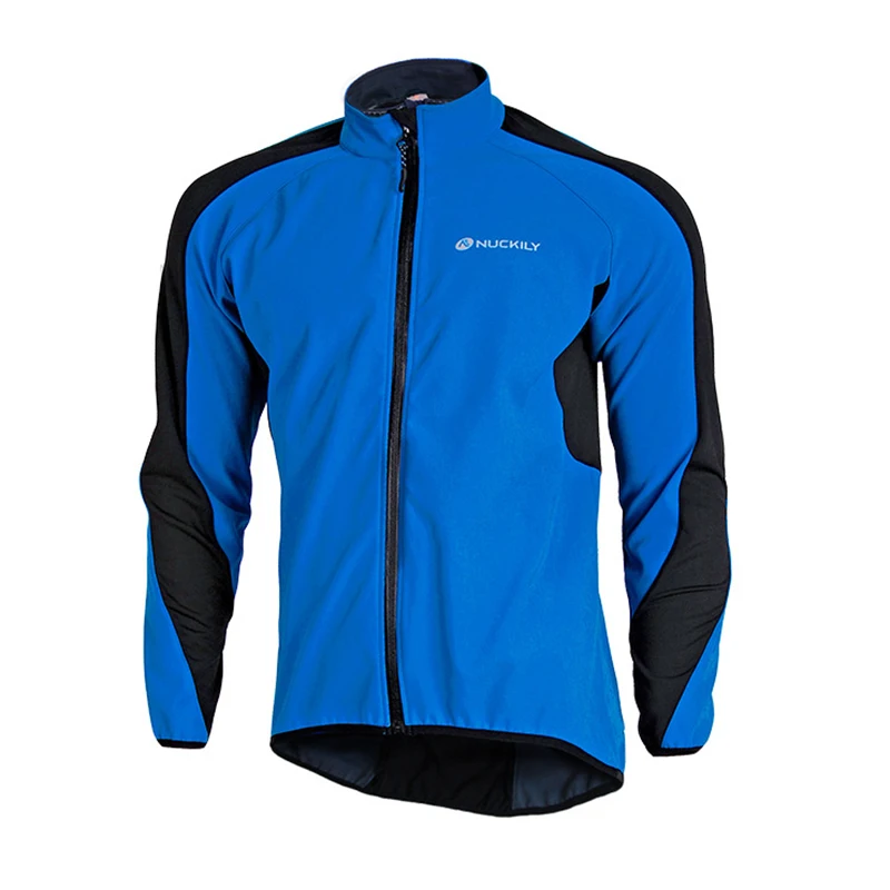 NUCKILY Men Winter Jacket Thermal Cycling Long Sleeve Jacket Waterproof Windproof riding running Coat