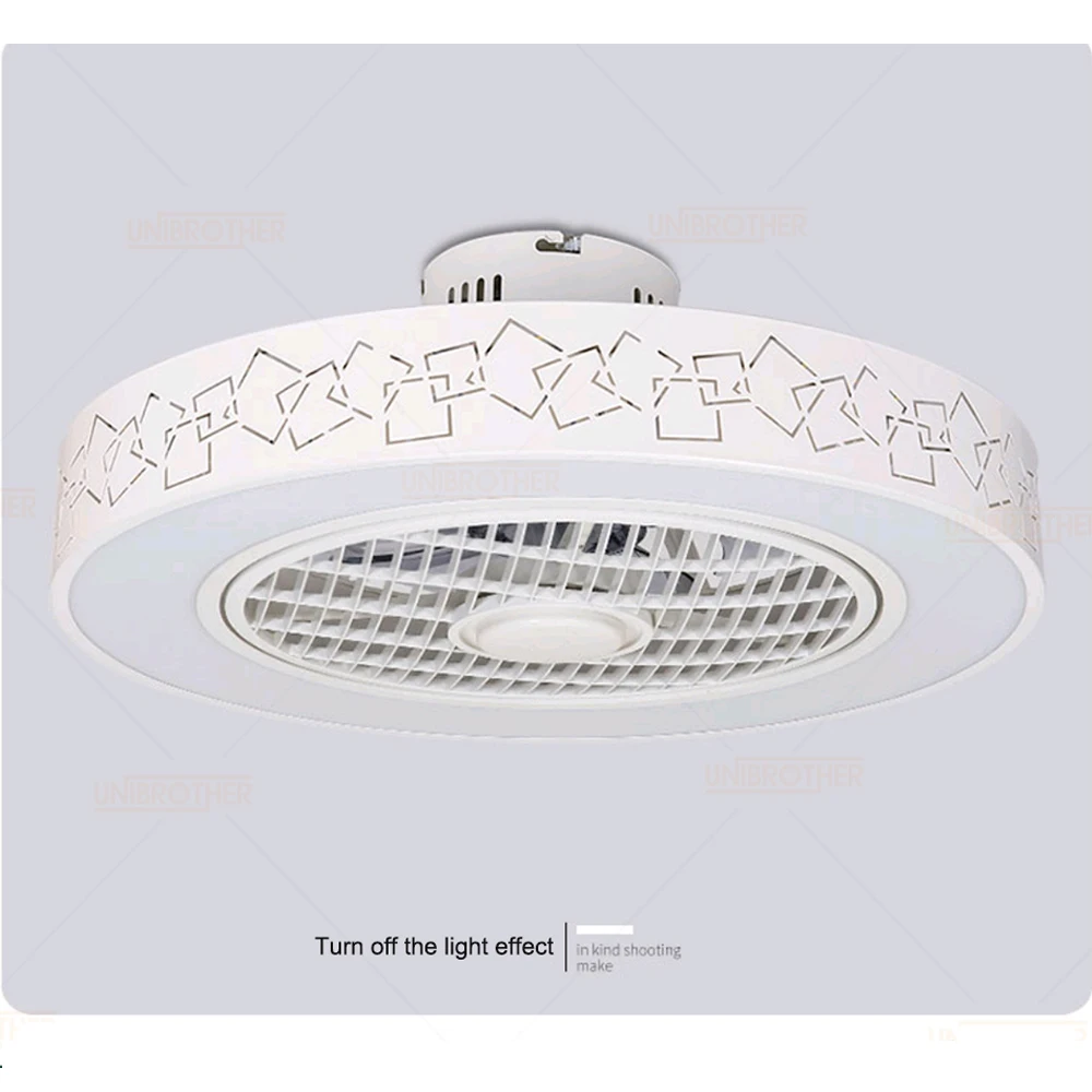 smart Modern LED Ceiling Fan Lights Remote Control mobile phone app 50cm 110v 220v Fan Lamp for Dining Bedroom Lighting