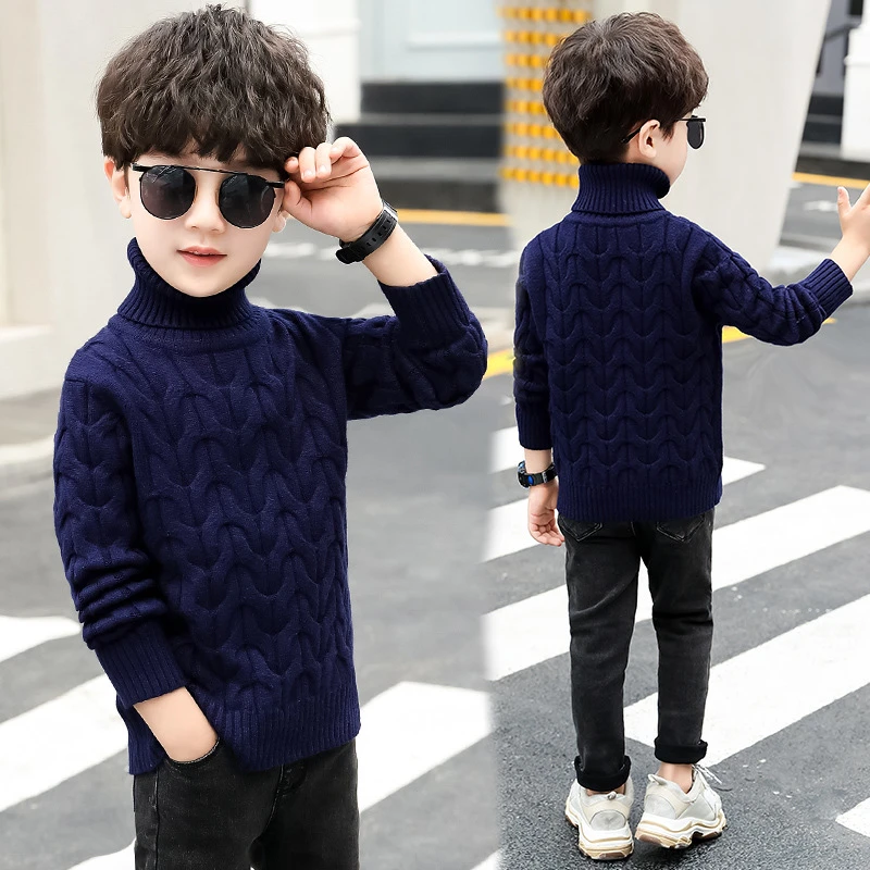 Nuevo 2019 suéter de para niños ropa para niños patrón 3D algodón tejido cálido suéter Pullovers niño ropa 6 8 10|Suéteres| AliExpress