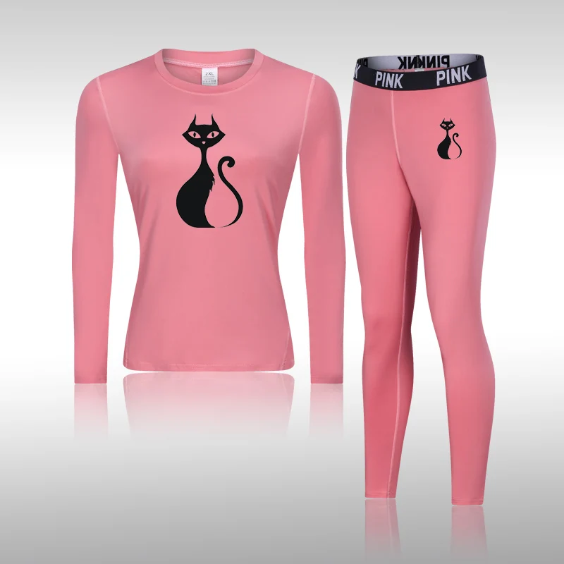 Women Ultra Soft Winter Quick Dry Base Layering Set Thermal Underwear Long Johns Set Clothes Plus Long Sleeve + Trousers