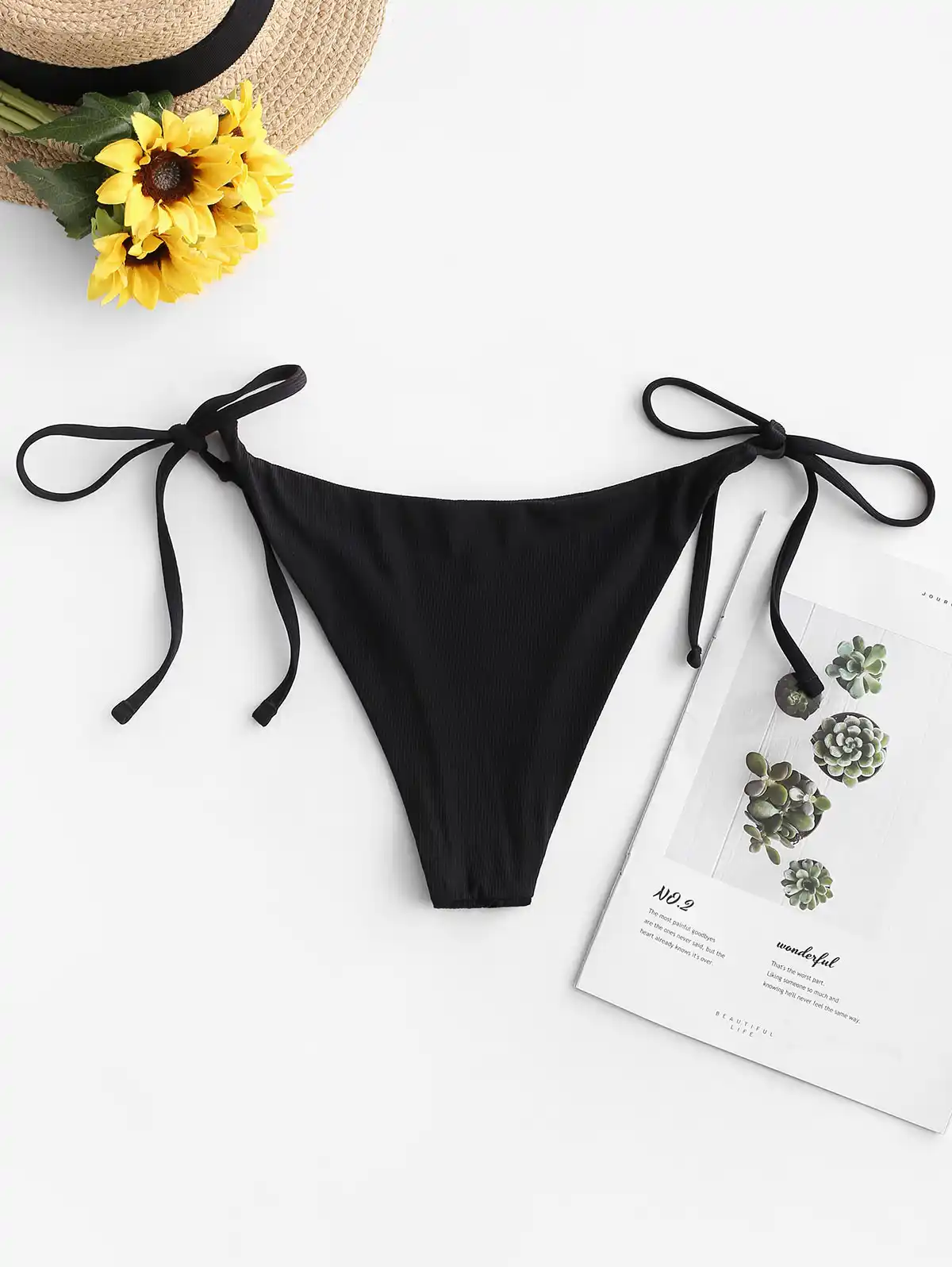 ribbed bathing suit bottoms