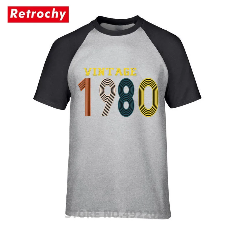 Новая мода 1980 Винтаж год футболка Born подарок на день рождения топ РУБАШКА УНИСЕКС