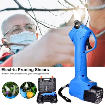 

Tree Trimmer Battery Powered Cordless Hedge Pruner Shears Camping Tool for Woodworking Saw Trees