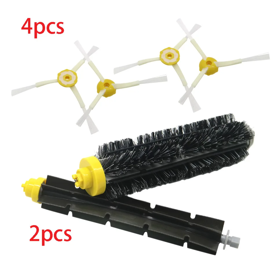 1 spazzola a setole + 1 spazzola battente flessibile + 4 spazzole laterali per iRobot Roomba serie 500 600 700 Robot aspirapolvere 760 770 780 790  6