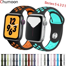 Спортивный ремешок для apple watch, ремешок 44 мм, 40 мм, iWatch, ремешок 42 мм, 38 мм, силиконовый ремешок для наручных часов, браслет для apple watch 5, 4, 3, 2, 1, 44, 42 мм