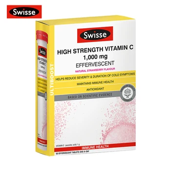 

Swisse Vitamin C Effervescent Tablets 60 Tablets COLDS IMMUNITY Health SUPPLEMENTS Antioxidant Support Minor Wound Healing Skin