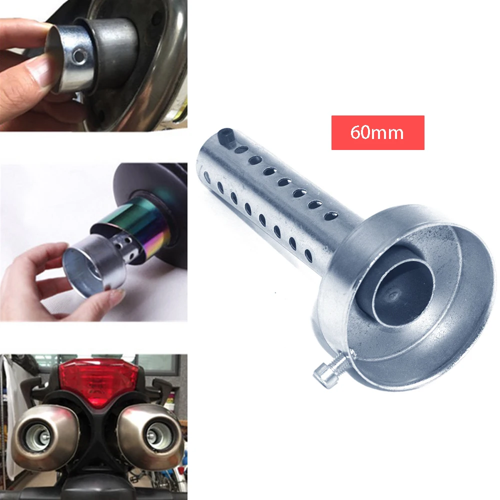 Silenziatore Di Scarico Universale Per Moto Silenziatore Regolabile Db Killer Pipe Tip Racing Street Bike Scooter 60Mm