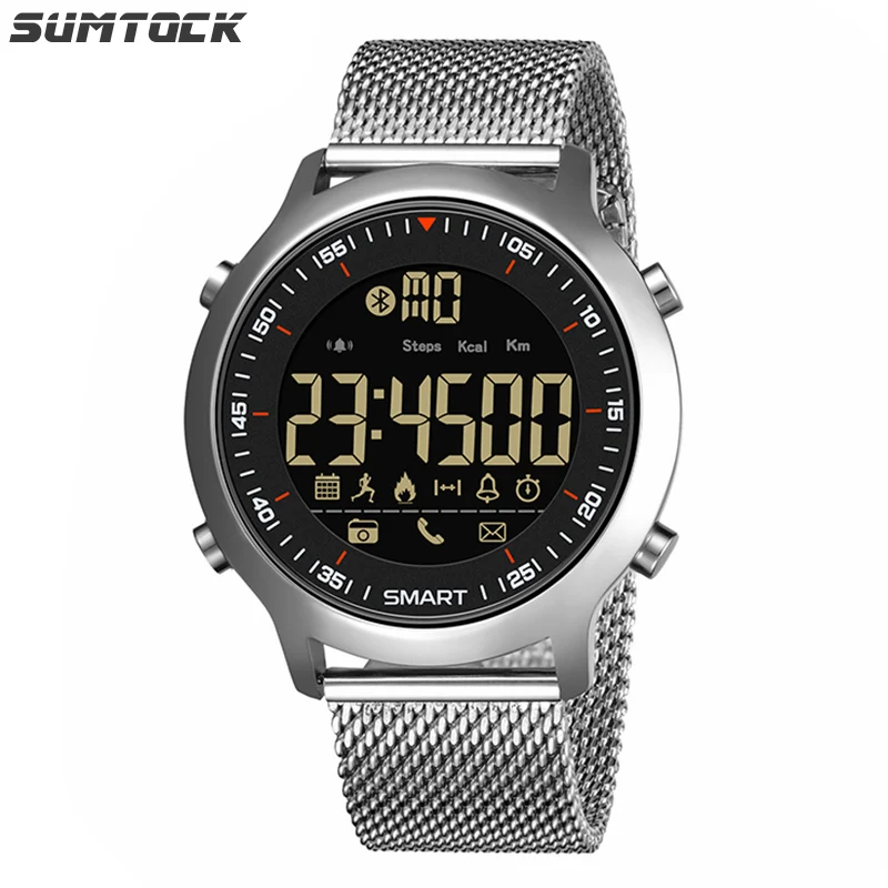 

SUMTOCK Smart Watch Men IP68 5ATM Waterproof Men's Watch With Blood Pressure Measurement Xfcs reloj inteligente hombre 2019