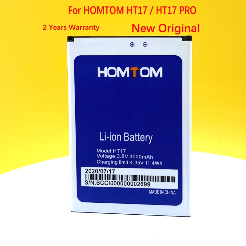 Высококачественная батарея для Homtom HT17 Pro мобильный телефон запасная в наличии +