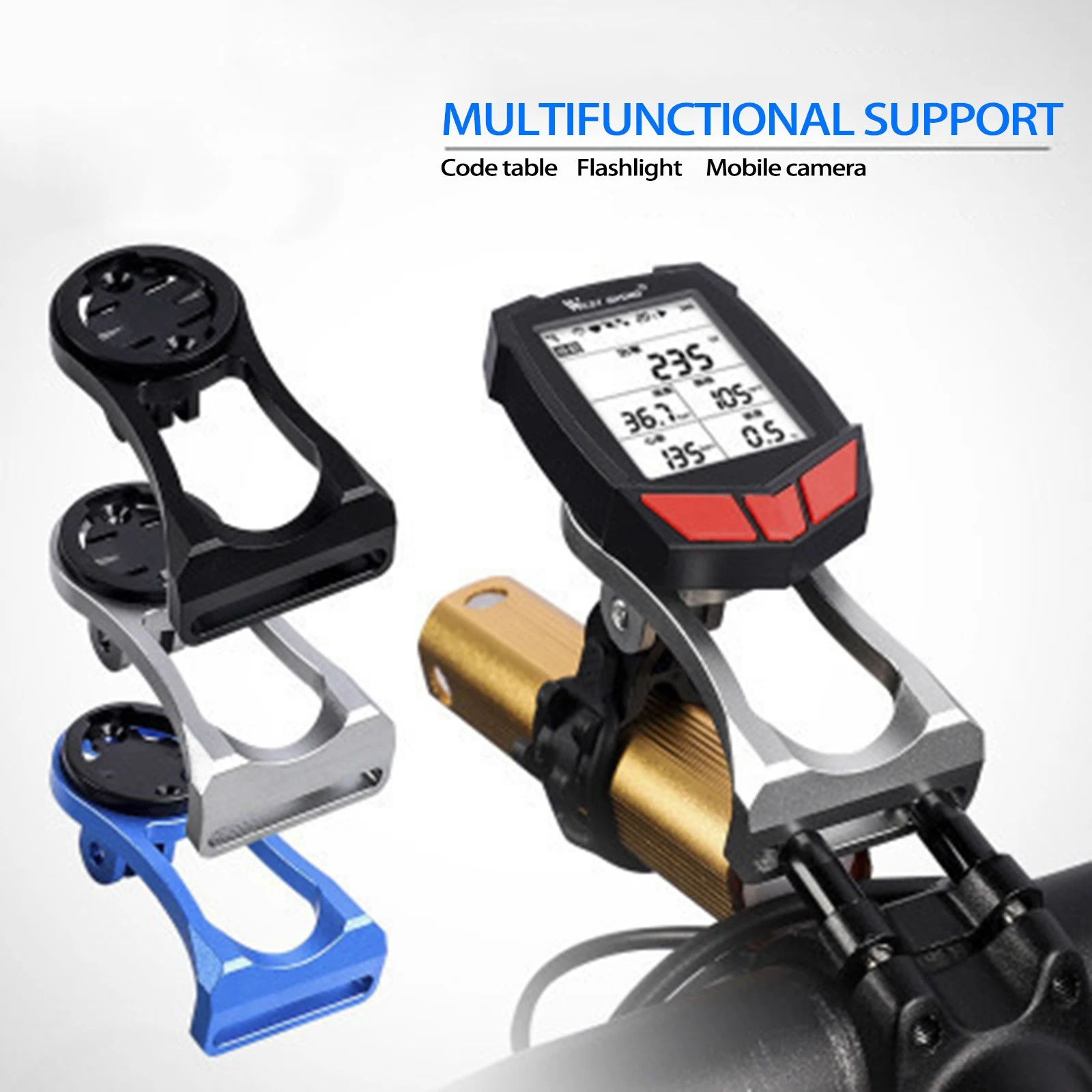 Mtb Road Bicycle Computer Camera Mount Holder Out Front Bike Stem