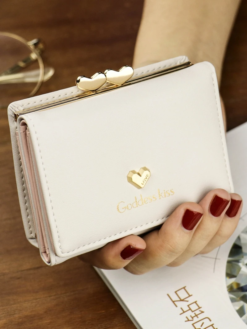 

Luxury Women bags Designer Short Wallet Fashion Female Mini All-match Love Wallet Coin Purses Card Holder Handbags