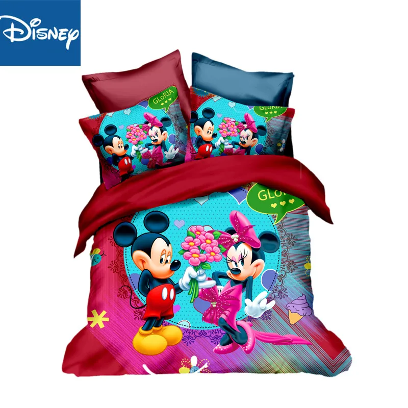 Disneyqueensizebeddingsetforbedroomdecorationduvetcoverssingle3pcshometextile