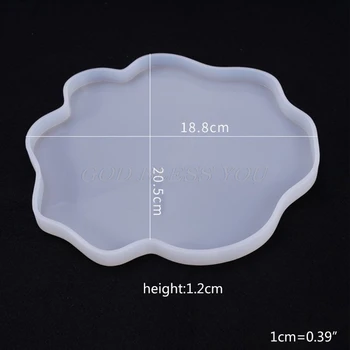 

Crystal Epoxy Resin Mold Irregular Coaster Casting Silicone Mould DIY Crafts Jewelry Making Tools Drop Shipping